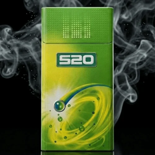 520 2 Ways Green Kalpli sigara - Mentol Yeşil Elma
