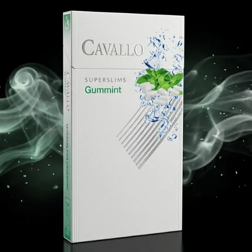 Cavallo Gummint Superslim sigara - Naneli sakız aromalı