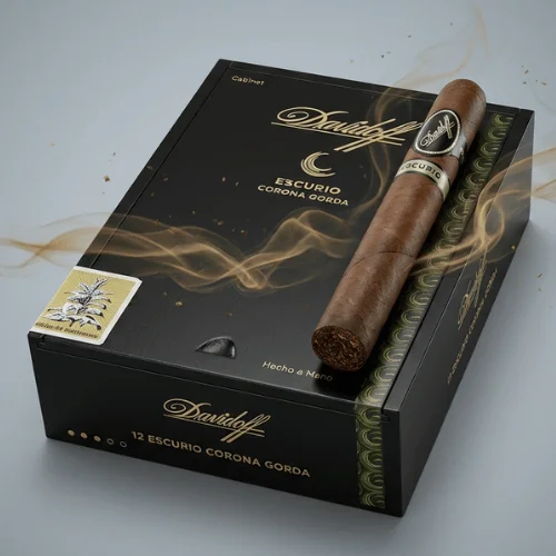 Davidoff Escurio Corona Gorda Puro - 12's Ahşap Kutu