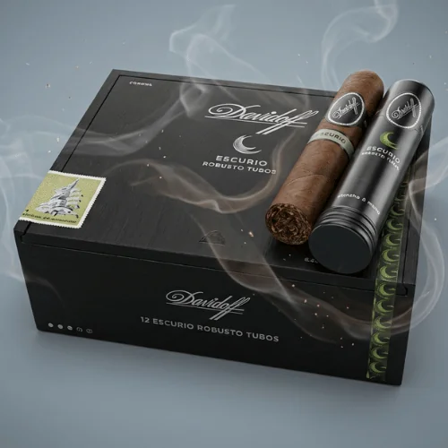 Davidoff Escurio Robusto Tubos Puro - 12's Ahşap Kutu