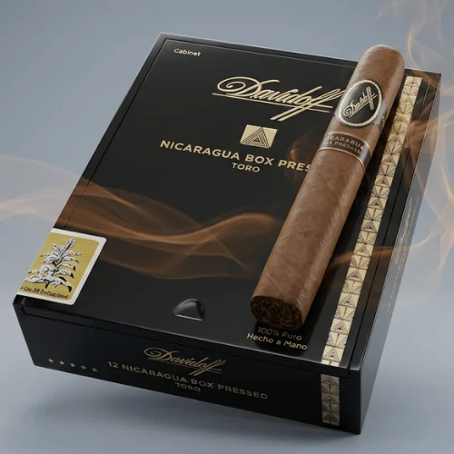 Davidoff Nicaragua Box Pressed Puro - 12's Ahşap Lutu