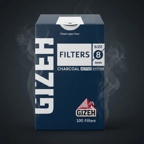 Gizeh Pop-Up Kalın 8mm Kömürlü Filtre