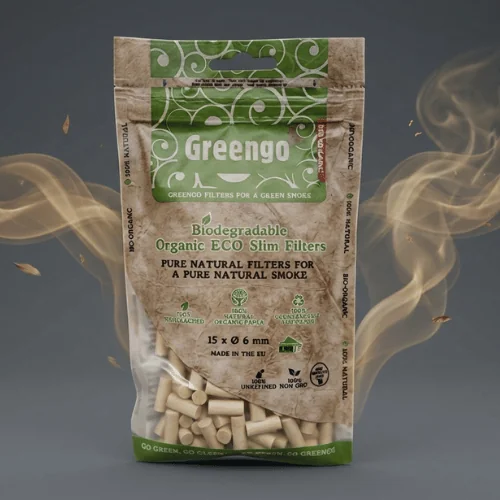 Greengo Slim Organik Poşet Sigara Sarma Filtresi - 6mm