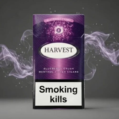 Harvest Blueberry Crush Superslim sigara - Yabanmersini aromalı