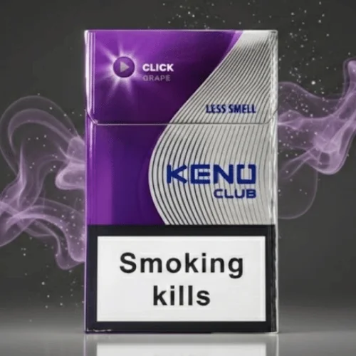 Keno Club Grape Click superslim ithal sigara - Siyah Üzüm