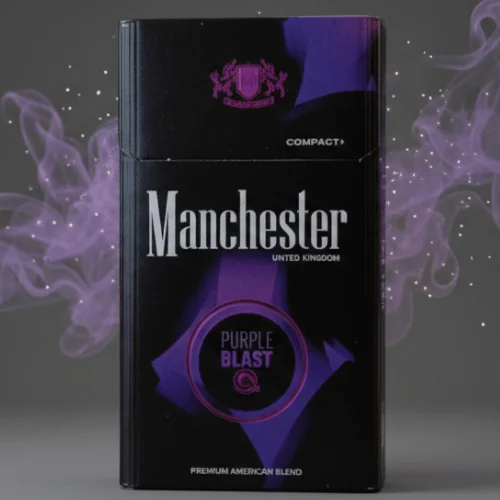 Manchester Queen Compact Purple Blast Sigara
