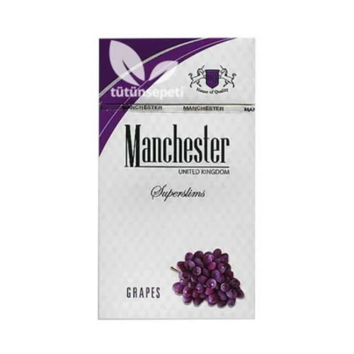 Manchester Superslims Grape sigara- Üzüm aromalı