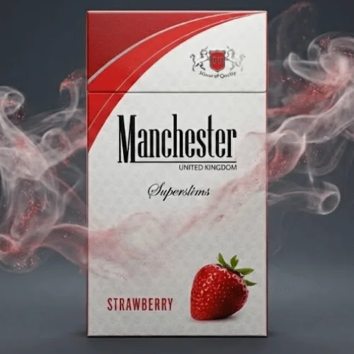 Manchester Superslims Strawberry sigara - Çilek aromalı
