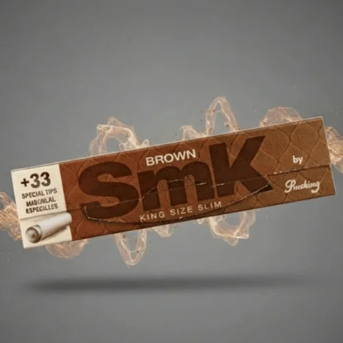 SMK Brown King Size Slim sigara kağıdı + Zıvanalı (Tips)