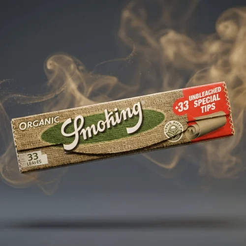 Smoking King Size Organic Sigara Kağıdı + Zıvanalı