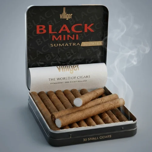 Villiger Black Mini Sumatra filtreli sigarillo - 10's