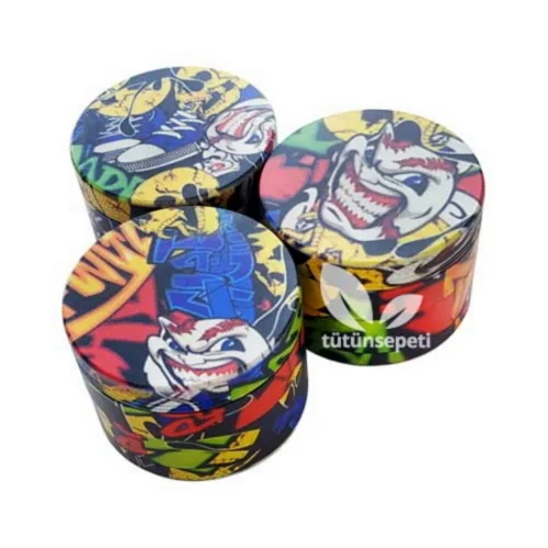 Cartoon Temalı Metal Grinder - Tütün öğütücü - 2