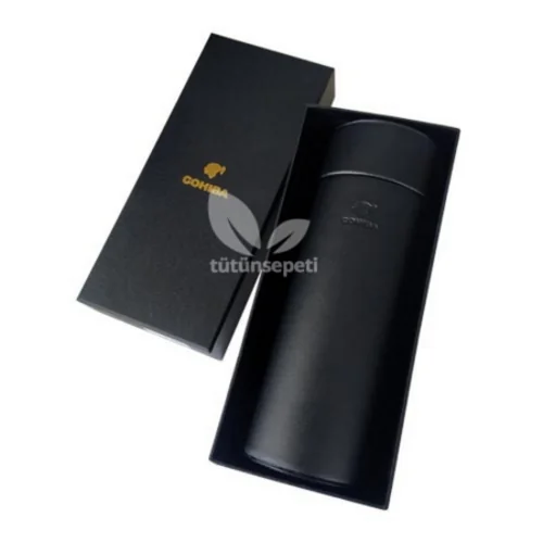 Cohiba Silindir Humidor - Deri Puro Kutusu - 3
