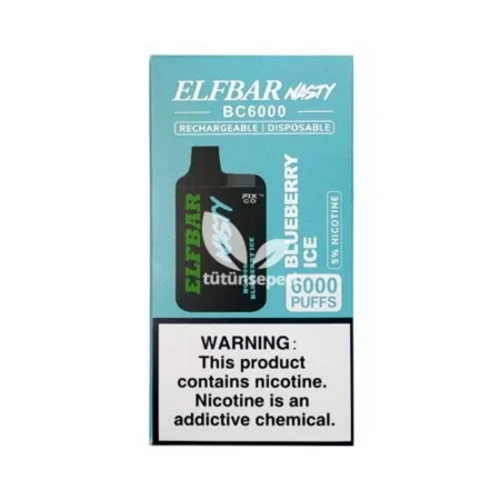Elf Bar BC6000 Blueberry Ice Puff - Nasty - 4