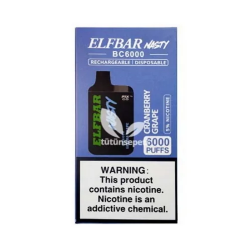 Elf Bar BC6000 Cranberry Grape Puff - Nasty - 4