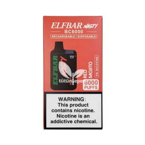 Elf Bar BC6000 Red Mojito Puff - Nasty - 4