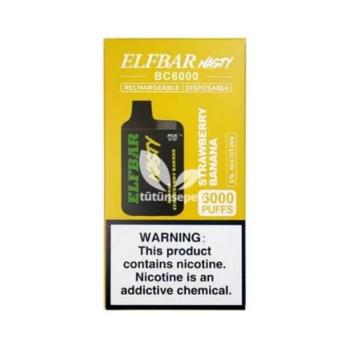 Elf Bar BC6000 Strawberry Banana Puff - Nasty - 4