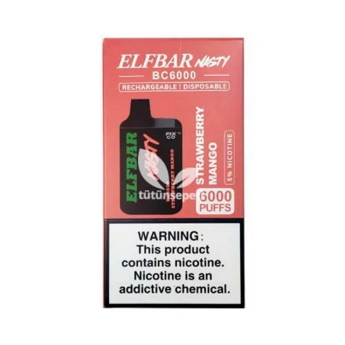 Elf Bar BC6000 Strawberry Mango Puff - Nasty - 4