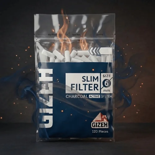 Gizeh Slim Kömürlü Poşet Sigara Sarma Filtresi