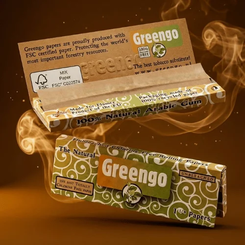 Greengo Organik Unbleached Sigara Kağıdı - Tekli