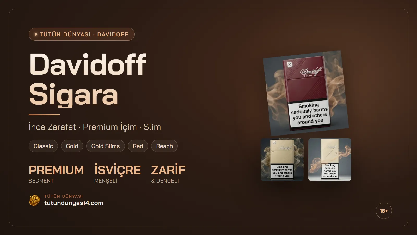 Davidoff Sigara: İnce Zarafet ve Premium İçim